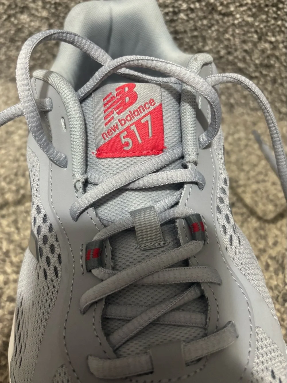 New Balance 517V2 Gray Mesh Athletic Sneakers Shoes